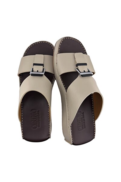 Cirino ( NE-04) Handmade Arabic Men's Slippers | Outdoor Arabic Sandals For M...