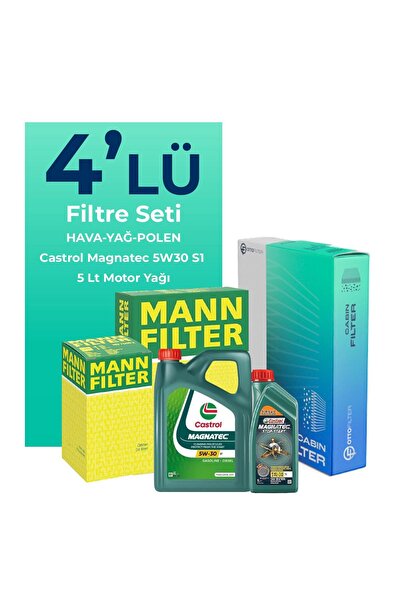 Mann-Filter Fiat Doblo 1.6 Dizel Filtre Bakım Seti CAST ROL Motor Yağlı (2010...