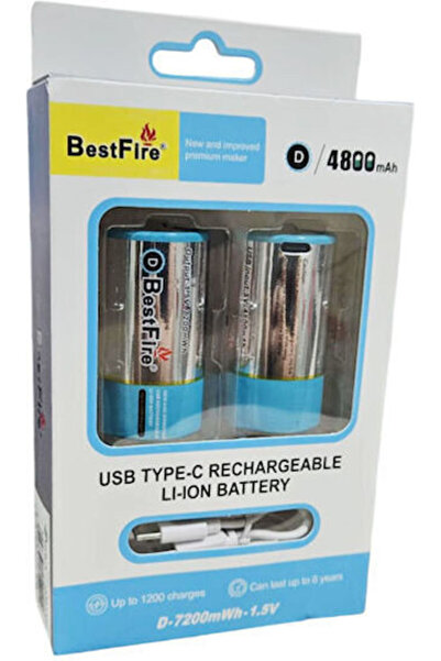 OEM Bestfire Επαναφορτιζόμενη Μπαταρία D 4800mAh