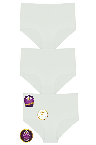 papatya lingerie Laser Cut High Waist Semi-Reductive Effect Silky Fabric Non-...