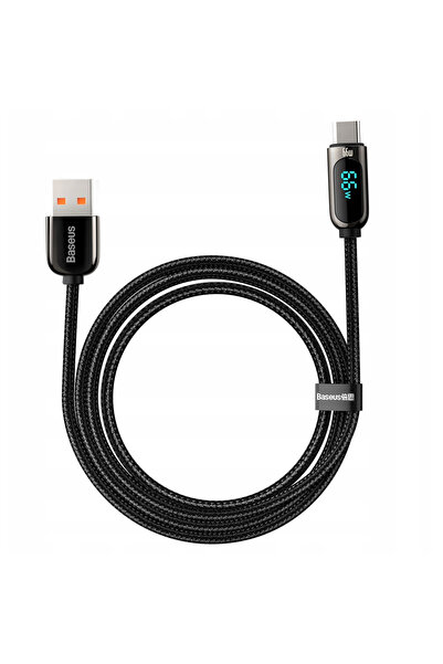 Baseus Cablu USB la USB-C pentru afișaj, 66W, până la 1M, cablu de încărcare ...