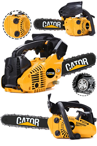 CATOR 25cc Mini Benzinli Testere Ağaç Odun Dal Budama Ve Kesme Testeresi Hıza...