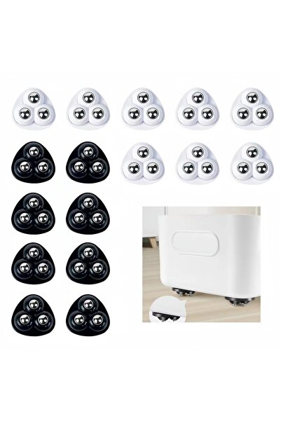Arabest 16-Pack Self-Adhesive Mini Swivel Caster Wheels,360° Rotating,3 Steel...