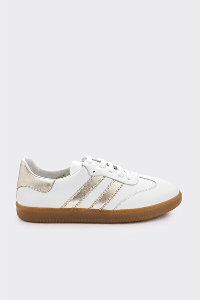 derinet Comfort Taban Hakiki Deri Kadın Sneaker