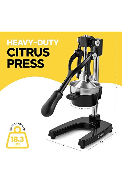 İNFLUX Cast Iron Citrus Juicer | Commercial Grade Manual Hand Press | Counter...