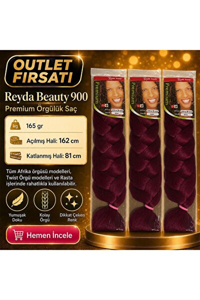Nurdan Trend Peruk 3 Pack - Synthetic Hair for African Braids and Dreadlocks 900