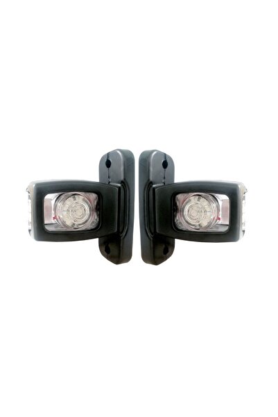 Flexzon Σετ Τριπλών Φώτων Θέσης 12V - 24V Κόκκινο / Λευκό / Κίτρινο 80mm X 42...