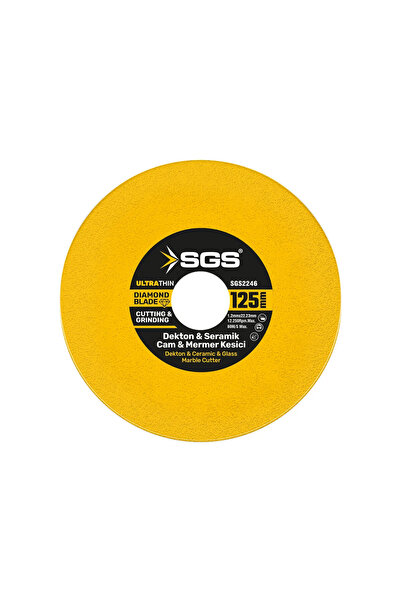 SGS SGS2246 Cam Dekton Seramik Mermer Porselen Elmas Kesici Taş 125 mm