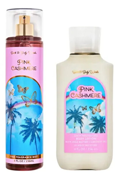 Bath & Body Works Pink Cashmere Fine Fragrance Mist and Body Lotion