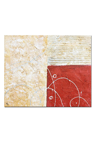 artnova Tablou abstract pictat manual, Fantezie 4, 60x50cm ulei pe panza in r...