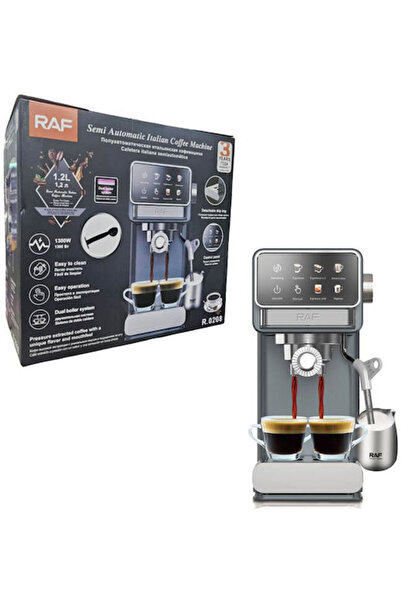 raf R0208 Μηχανή καφέ εσπρέσο 1300W Ασημί