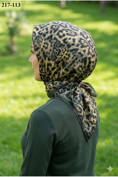 LOCELLA ESARP Lo'cella Soft Pamuk Eşarp (Leopar Desen) 217-113
