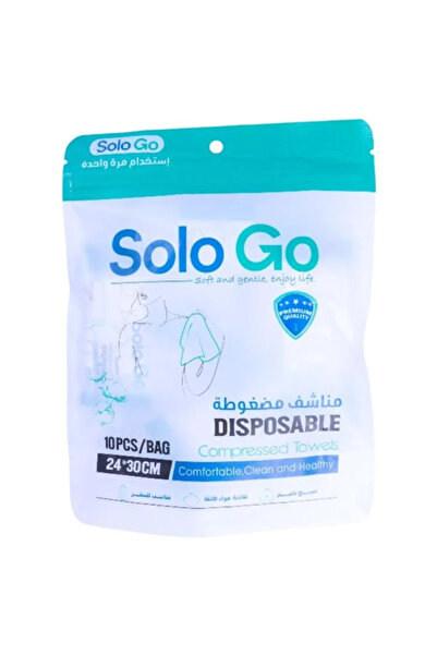 Solo سولو جو مناشف مضغوطة للاستخدام مره واحدة 10 حبات