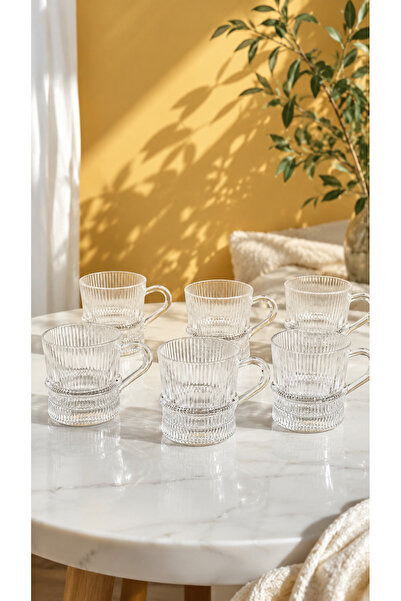 Maloria Çigizli Kulplu Çay Fincanı | 150ml - 6'lı