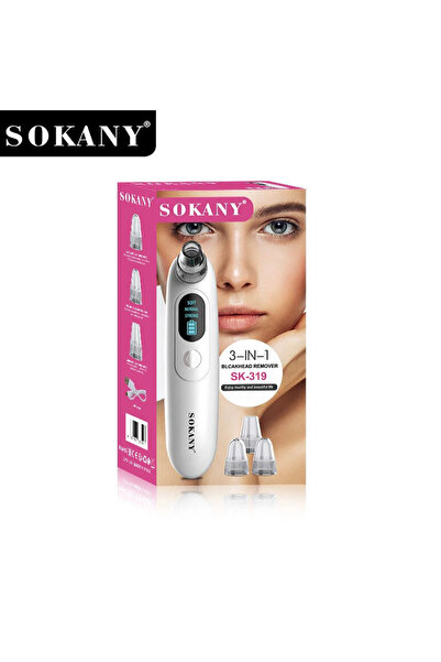 SOKANY Sk-319 Multi-Skin USB Blackhead Remover with Real-Time Power Monitoring