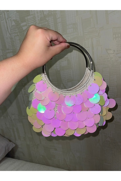 Rose Atelier Bursa Sequin Clutch Bag - Sakura