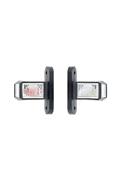 Flexzon Σετ Τριπλών Πλευρικών Φώτων Θέσης 6 LED 12V - 24V Κόκκινο / Λευκό / Κ...