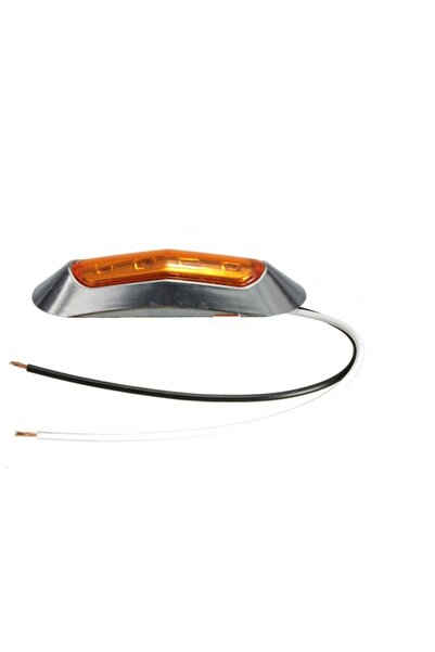 Flexzon Φως Σήμανσης LED 12V IP66 Πορτοκαλί με 4 SMD και Χρωμιωμένο Πλαίσιο F...