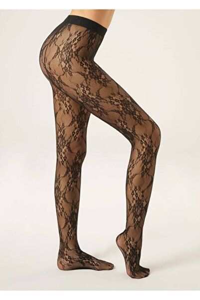 Calzedonia Floral Patterned Lace Pantyhose