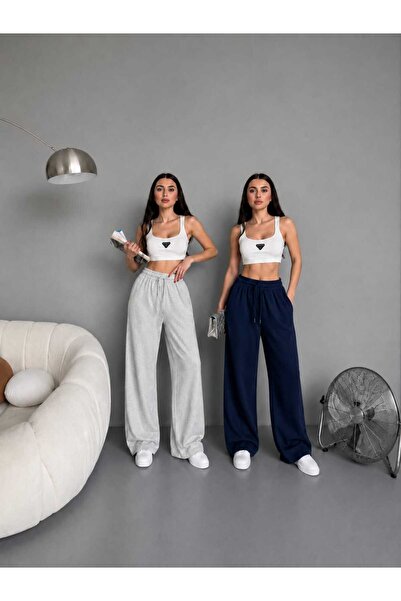 JULİA MODA 2-Piece Women's Summer Sweatpants, Comfortable Fit, Premium Cotton...