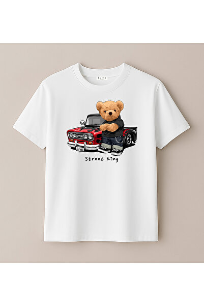 BLITZIST Street King Cool Bear Design Παιδικό μπλουζάκι με στάμπα (4-13 ετών)