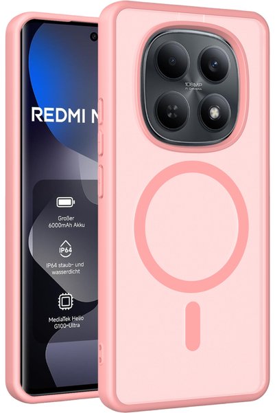Fuchsia غطاء ماج سيف لهاتف شاومي ريدمي نوت 15 برو 4G - لون بودرة