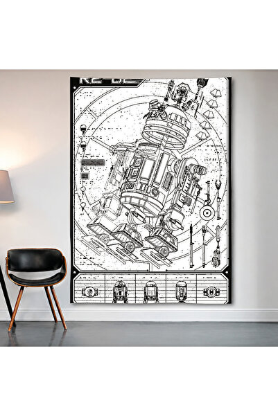 Geek Cultcha Star Wars Death Star Blueprint Wall Cloth Wall Tapestry First Qu...