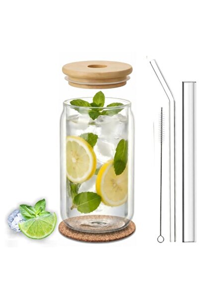 İdeas4comfort Pahar cu perete dublu Ideas4Comfort ® 500 ml, cu capac de bambu...