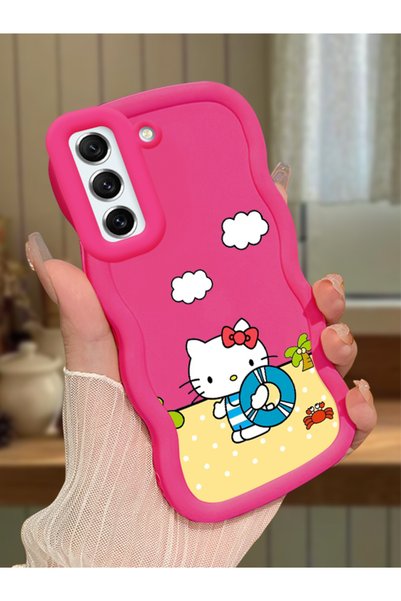 Hontinga Samsung Galaxy S21 Fe Compatible Case Camera Protector Red Silicone ...