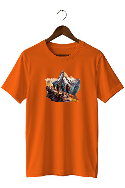 WİDİ Unisex Mountain View and Trekking Printed Nature T-Shirt