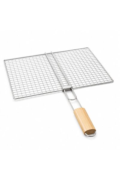 Flippy Gratar metalic BBQ, Flippy, din metal, pentru gatit in aer liber, 60x4...