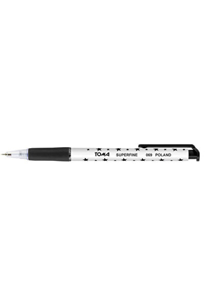 toma Pix retractabil Star, Varf 0.5 mm, Negru