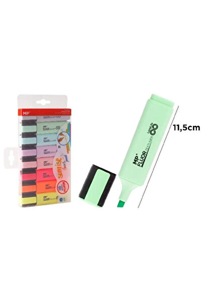 OEM MP Markere fluorescente pastel pentru hârtie, 8 bucăți. Viață lungă