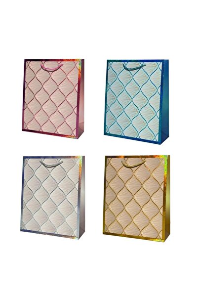 OEM Punga cadou/plic cadou Ju-Piter M 26x32x10 cm, din hartie, cu manere tip ...