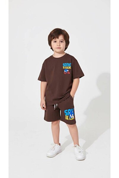 YİGİT BUTİK Set de vară pentru băieți, tricou cu mânecă scurtă cu imprimeu cu...