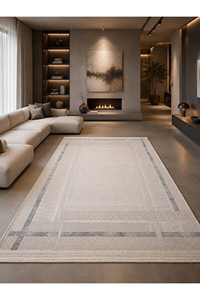 Merinos Vincent Still 79405 030 Leke Tutmaz, Tozumaz Yumuşak Modern Halı Salo...