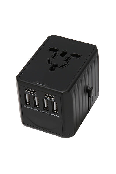 Simply Joy Adaptor universal de priză, convertor de călătorie cu încărcător, ...