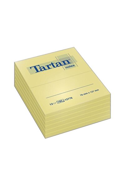 Scotch Bloc notes adeziv 76x127mm 12x100 foi galben