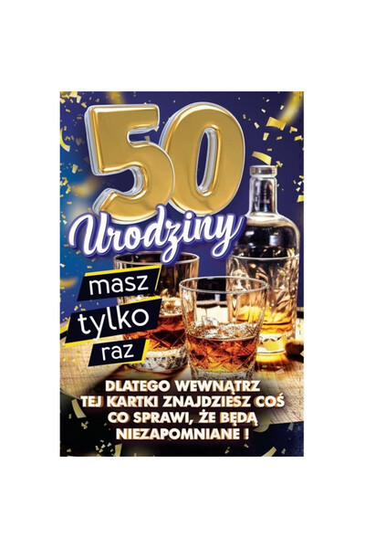Yeku Felicitare aniversara YEKU, card aniversar cu invelitoare pentru sticla,...