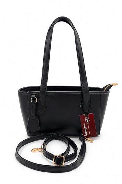 Sellini Women's Black Shoulder Bag with Zipper Daily Hand and Shoulder Bag