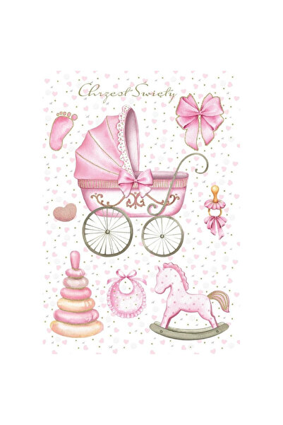 TREND Felicitare de botez Trend, card cu plic inclus, 180x120 mm, Multicolor