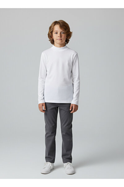 ALGLIFE Children's Fishneck Long Sleeve Body Tee - Unisex Cotton Camisole Fabric