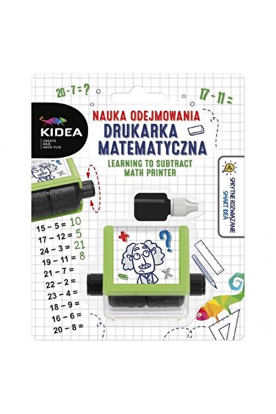 Derform Stampila matematica KIDEA, imprimanta de exercitii pentru invatarea s...