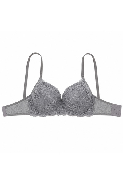 Generic Women's Bra with Lace Trim, Size 54, Multicolor |   Soft on Skin, Per...