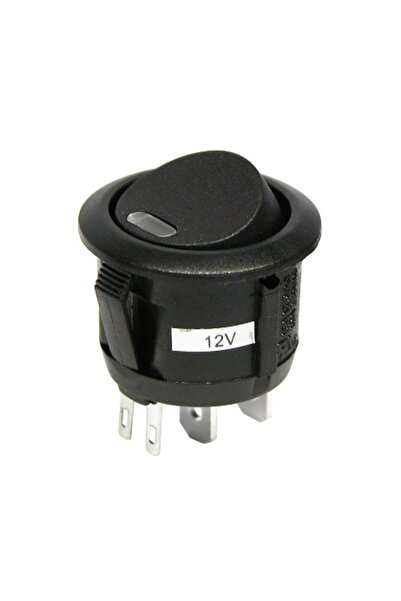 REALPARTS Intrerupator auto Carpoint 12V 20A rotund diametru 20mm , On/Off cu...
