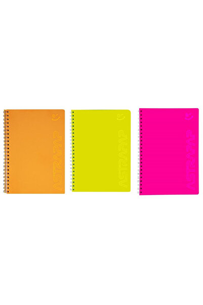 ASTRA papiernicze Caiet A5 Astra 80 file multicolor, set aleator