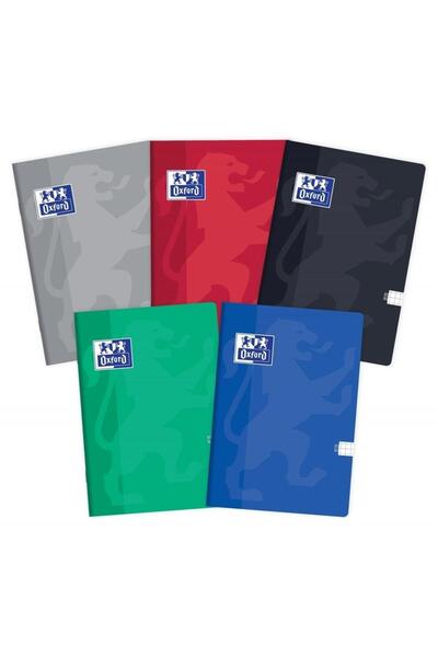 Oxford Set de 5 caiete Oxford, A5, 80 de file, Multicolor