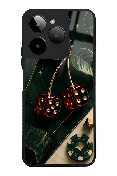 Spoyi حافظة هاتف لامعة بتصميم Gm Era 30 Emerald Casino Cherry