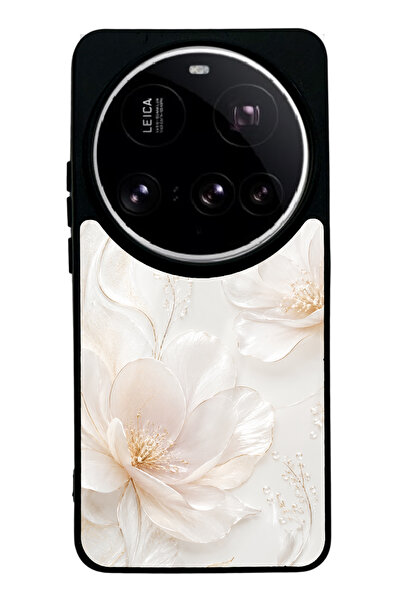 Spoyi Xiaomi 15Ultra Ivory Pearl Blossom Tasarımlı Glossy Telefon Kılıfı