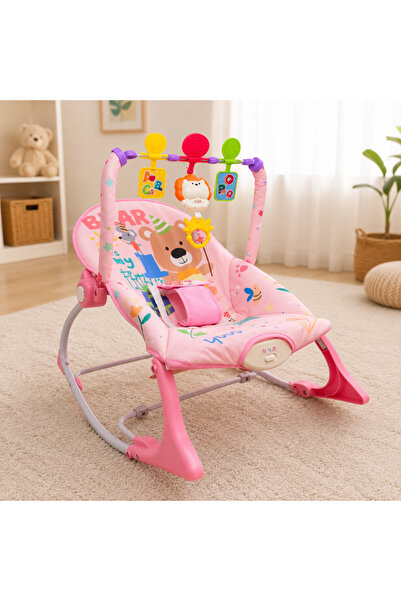 Salamandra Kids Бебешка люлка 3 в 1, трансформираща се в столче за хранене, с...
